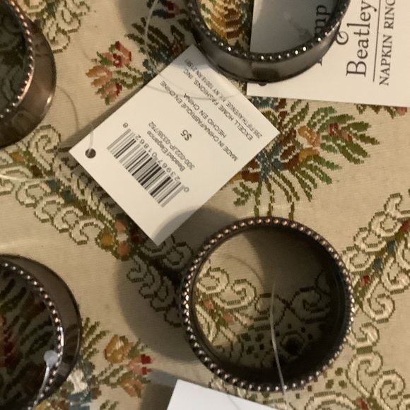 Elegant Bronze tone Napkin‎ Rings, set of 8, new - Picture 4 of 6